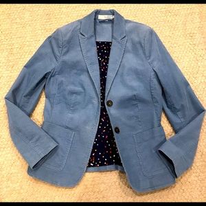 Boden Corduroy blazer jacket size 6 light blue